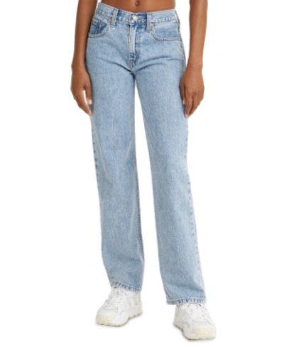 Shop Levi's Low Pro Classic Straight-leg High Rise Jeans In Charlie Glow Up