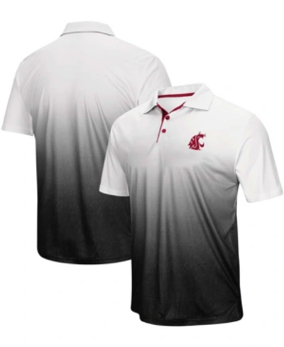 Shop Colosseum Men's Gray Washington State Cougars Magic Team Logo Polo Shirt