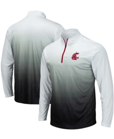 Shop Colosseum Men's Gray Washington State Cougars Magic Team Logo Quarter-zip Jacket