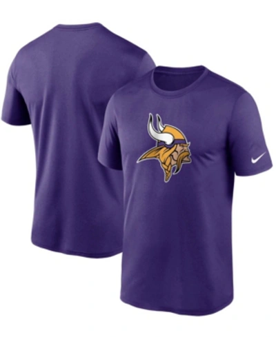 Shop Nike Men's Purple Minnesota Vikings Logo Essential Legend Performance T-shirt