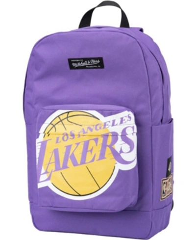 Shop Mitchell & Ness Men's And Women's Los Angeles Lakers Hardwood Classics Purple Backpack