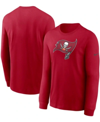 Shop Nike Men's Red Tampa Bay Buccaneers Primary Logo Long Sleeve T-shirt