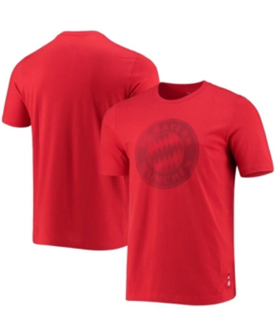 Shop Adidas Originals Men's Red Bayern Munich Club Crest T-shirt