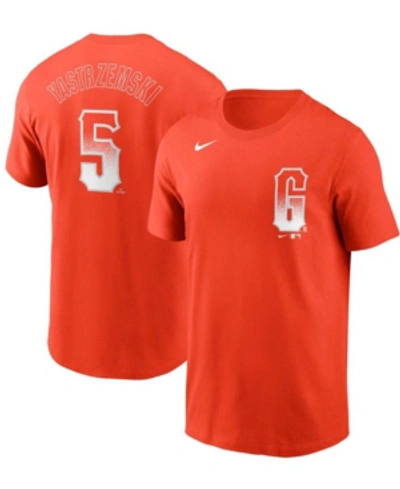 Nike Men's Mike Yastrzemski Orange San Francisco Giants City Connect Name  And Number T-shirt