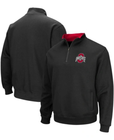 Colosseum Men's Black Ohio State Buckeyes Tortugas Quarter-zip Jacket In Black