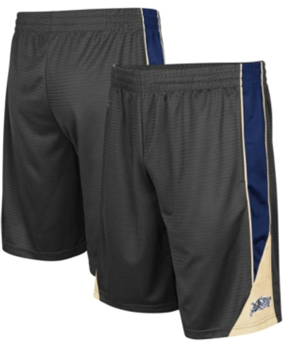 Colosseum Men's Charcoal, Navy Midshipmen Team Turnover Shorts In Charcoal