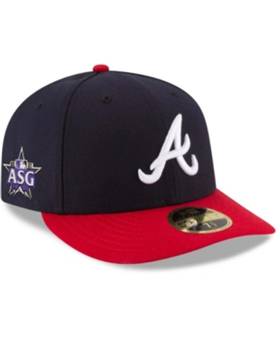 Shop New Era Men's Navy Atlanta Braves 2021 Mlb All-star Game Workout Sidepatch Low Profile 59fifty Fitted Hat