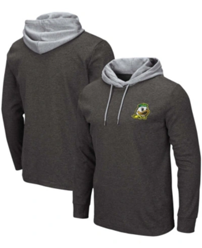 Shop Colosseum Men's Black Oregon Ducks Milhouse 2.0 Long Sleeve Hoodie T-shirt