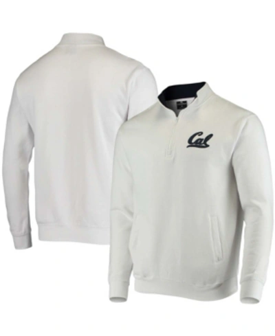 Colosseum Men's White Cal Bears Tortugas Logo Quarter-zip Jacket In White