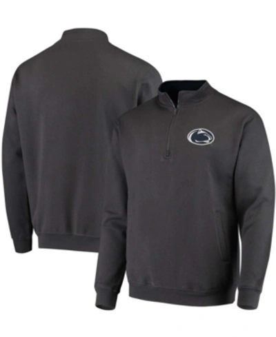 Colosseum Men's Charcoal Penn State Nittany Lions Tortugas Logo Quarter-zip Jacket In Charcoal