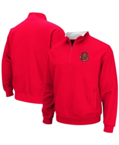 Colosseum Men's Red Cornell Big Red Tortugas Logo Quarter-zip Jacket In Red