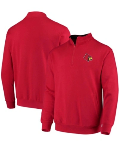 Colosseum Men's Red Louisville Cardinals Tortugas Logo Quarter-zip Jacket In Red
