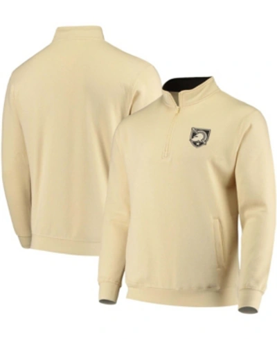 Colosseum Gold Army Black Knights Tortugas Logo Quarter-zip Jacket In Vegas Gold