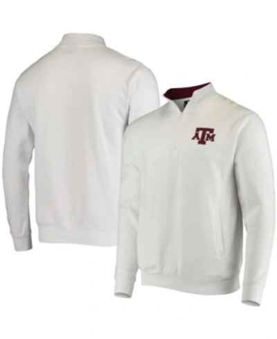 Colosseum Men's White Texas A M Aggies Tortugas Logo Quarter-zip Jacket In White