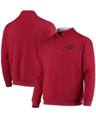 Colosseum Men's Cardinal Arkansas Razorbacks Tortugas Logo Quarter-zip Jacket In Cardinal