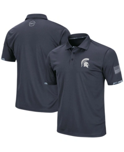 Shop Colosseum Men's Charcoal Michigan State Spartans Oht Military-inspired Appreciation Digital Camo Polo Shirt