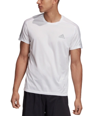 Shop Adidas Originals Men's Reflective Running T-shirt In White