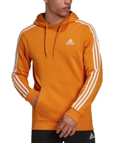 Adidas Originals Adidas Men's Essentials Fleece 3-stripes Hoodie In  Orange/white | ModeSens