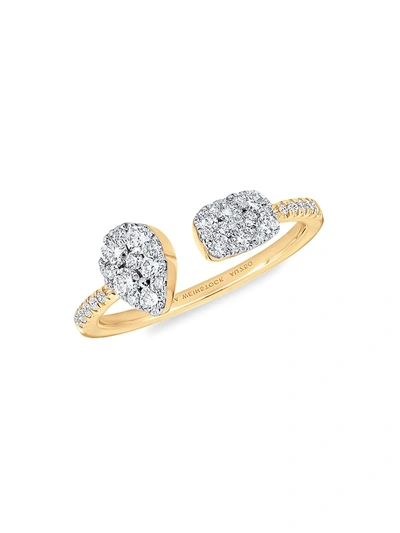 Shop Sara Weinstock Reverie 18k Yellow Gold & Diamond Cuff Ring