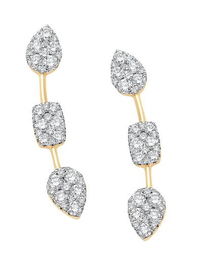 Shop Sara Weinstock Women's Reverie 18k Yellow Gold & Diamond Crawler Earring