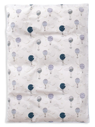 Shop Gooselings Baby's Touch The Sky Duvet Set In Blue