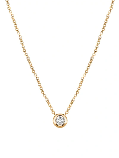 Shop Djula Women's Magic Touch 18k Yellow Gold & Diamond Round Pendant Necklace