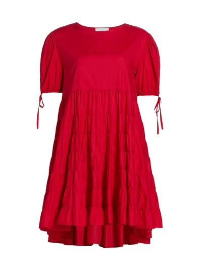 Shop Merlette Women's Sering Mini Dress In Berry