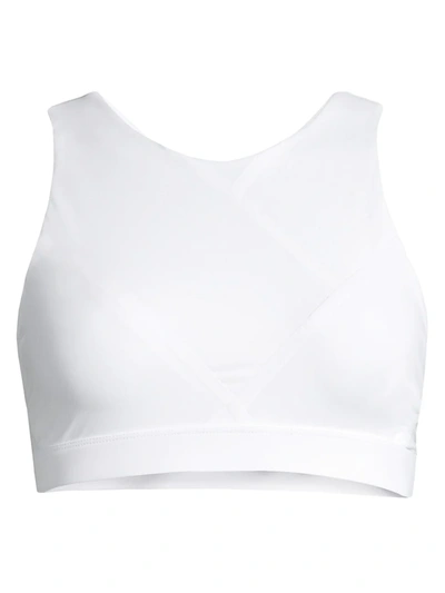 Shop L'etoile Sport Women's Criss-cross Sports Bra In White