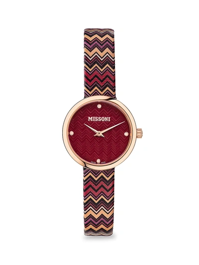 Shop Missoni Logo Rose Gold 29mm Bracelet Watch