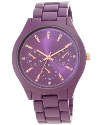 Shop Inc International Concepts Women's Bracelet Watch 44mm, Created For Macy's In Purple