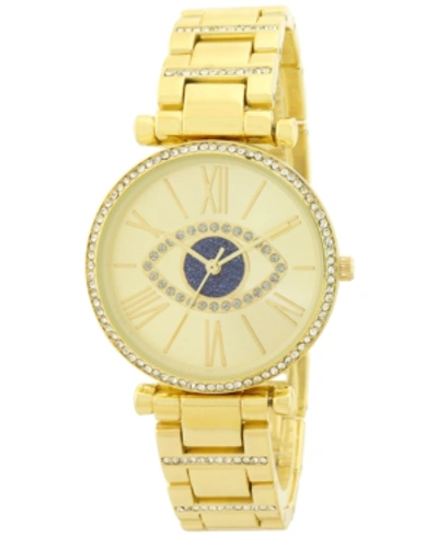 Shop Inc International Concepts Women's Evil Eye Bracelet Watch 37mm, Created For Macy's In Gold