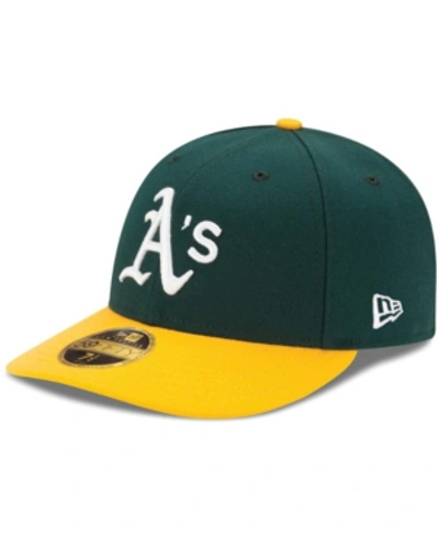 Shop New Era Men's Oakland Athletics Home Authentic Collection On-field Low Profile 59fifty Fitted Hat In Green