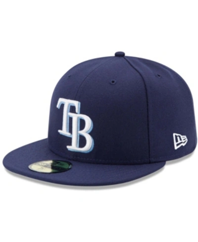 Shop New Era Men's Navy Tampa Bay Rays Game Authentic Collection On-field 59fifty Fitted Hat