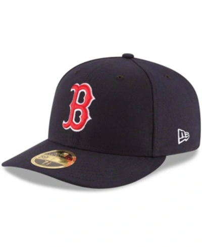 Shop New Era Men's Boston Red Sox Authentic Collection On-field Low Profile Game 59fifty Fitted Hat In Navy