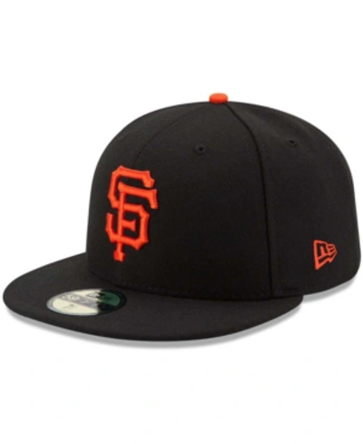 Shop New Era San Francisco Giants Game Authentic Collection On-field 59fifty Fitted Cap In Black