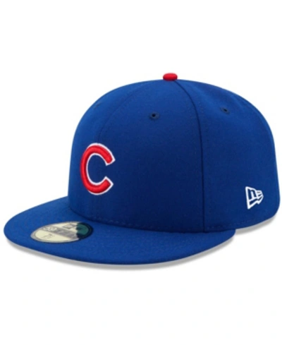 Shop New Era Men's Chicago Cubs Authentic Collection On Field 59fifty Fitted Hat In Royal