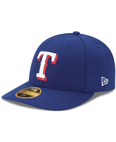 New Era Men's Royal Texas Rangers Game Authentic Collection On-field Low Profile 59fifty Fitted Hat In Royal