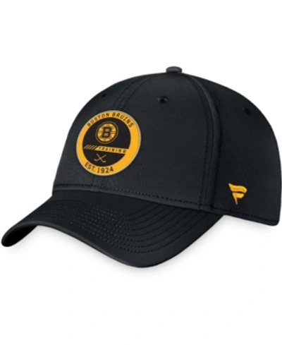 Shop Fanatics Branded Men's Black Boston Bruins Authentic Pro Team Training Camp Practice Flex Hat