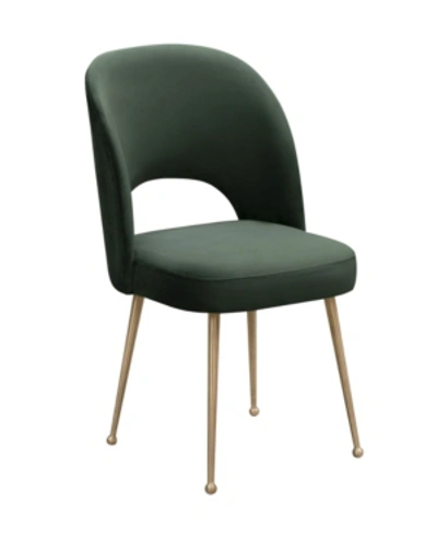Shop Tov Furniture Swell Velvet Chair In Green