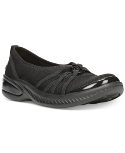 Shop Bzees Niche Washable Flats In Black Fabric