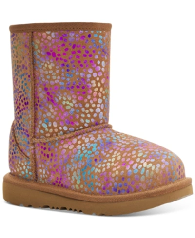 Shop Ugg Little & Big Girls Classic Ii Boots In Chestnut Sparkle