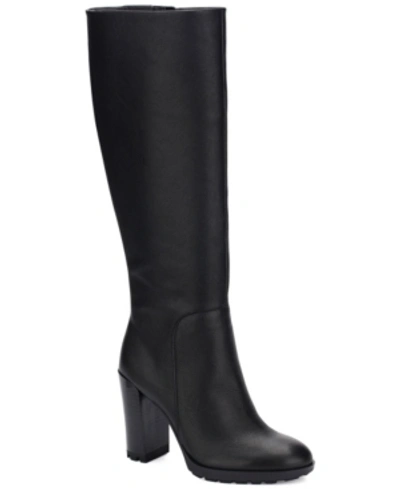Shop Kenneth Cole New York Women's Justin 2.0 Lug Sole Tall Boots Women's Shoes In Black