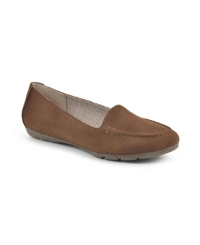 Shop Cliffs By White Mountain Women's Gracefully Flats Women's Shoes In Whiskey Fabric