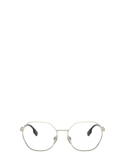 Shop Burberry Be1350 Light Gold Glasses