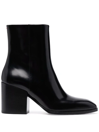 Shop Aeyde Leandra Leather Boots In Schwarz