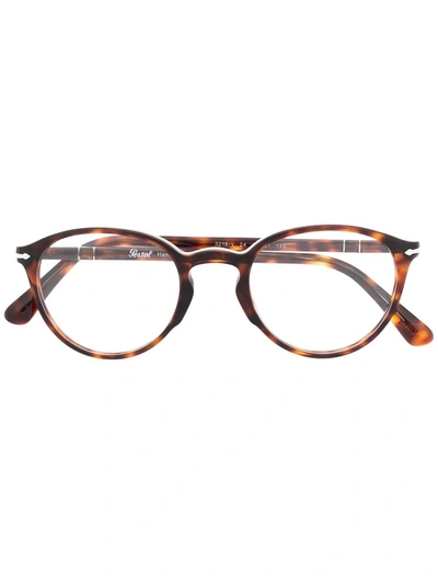 Persol Tortoiseshell-frame Glasses In Braun