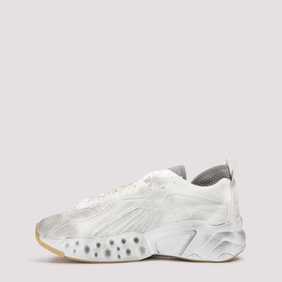 Shop Acne Studios Rockaway Leather Sneakers Shoes In White