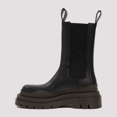 Shop Bottega Veneta Tire Chelsea Boot Shoes In Black