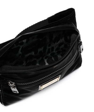 Shop Dolce & Gabbana Sicilia Logo Belt Bag In Black