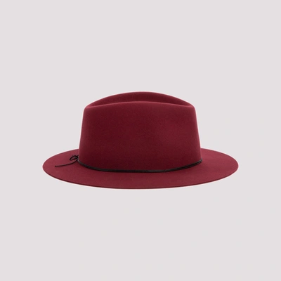 Shop Maison Michel Andre Wool Felt Hat In Red